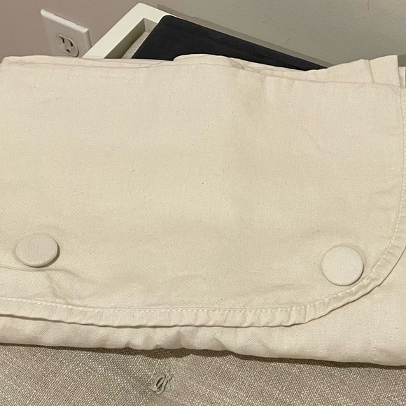 3 curtain panels JCPenny Home Collection - off-white / cream button-top - Picture 4 of 12